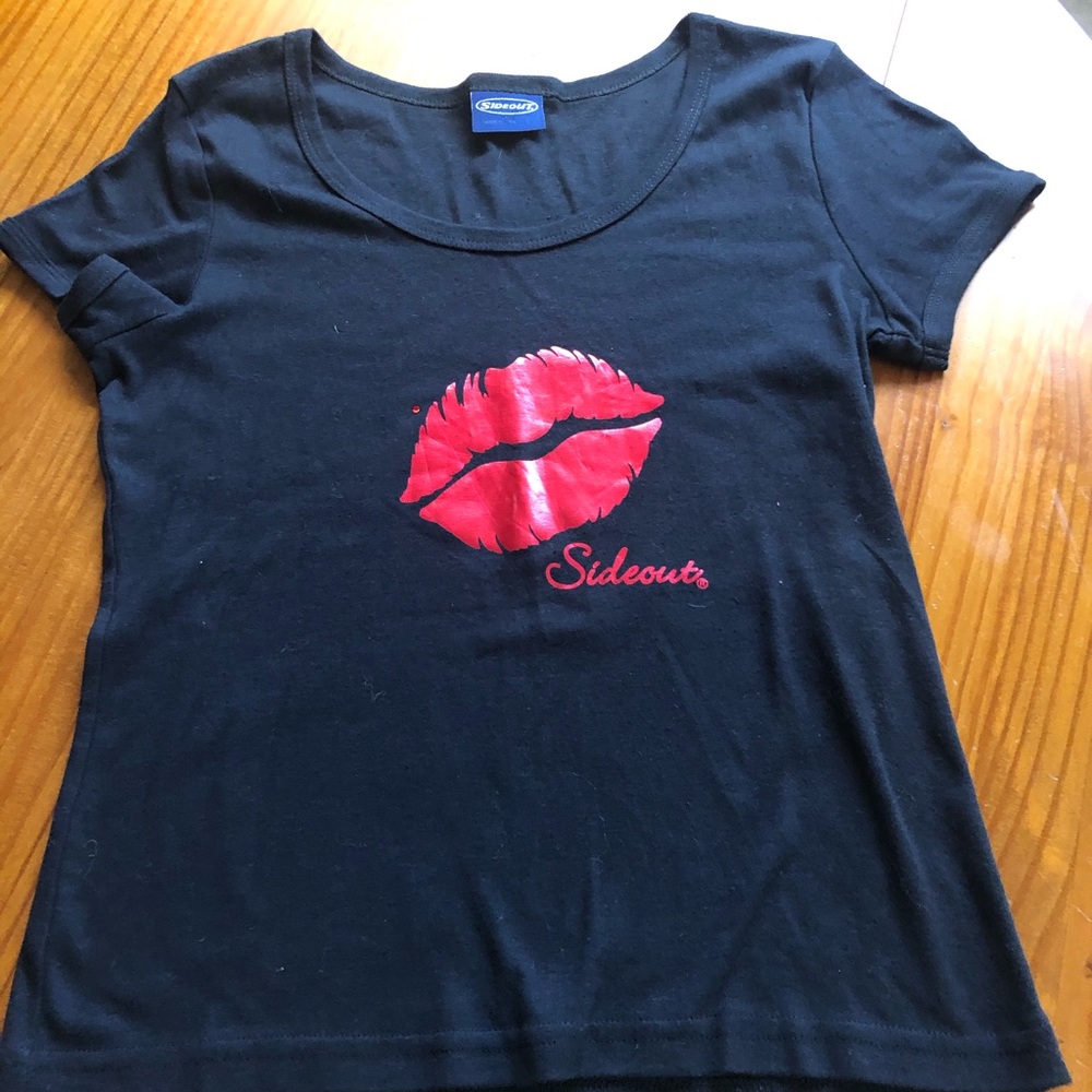 Black Sideout tshirt womens L